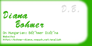 diana bohmer business card